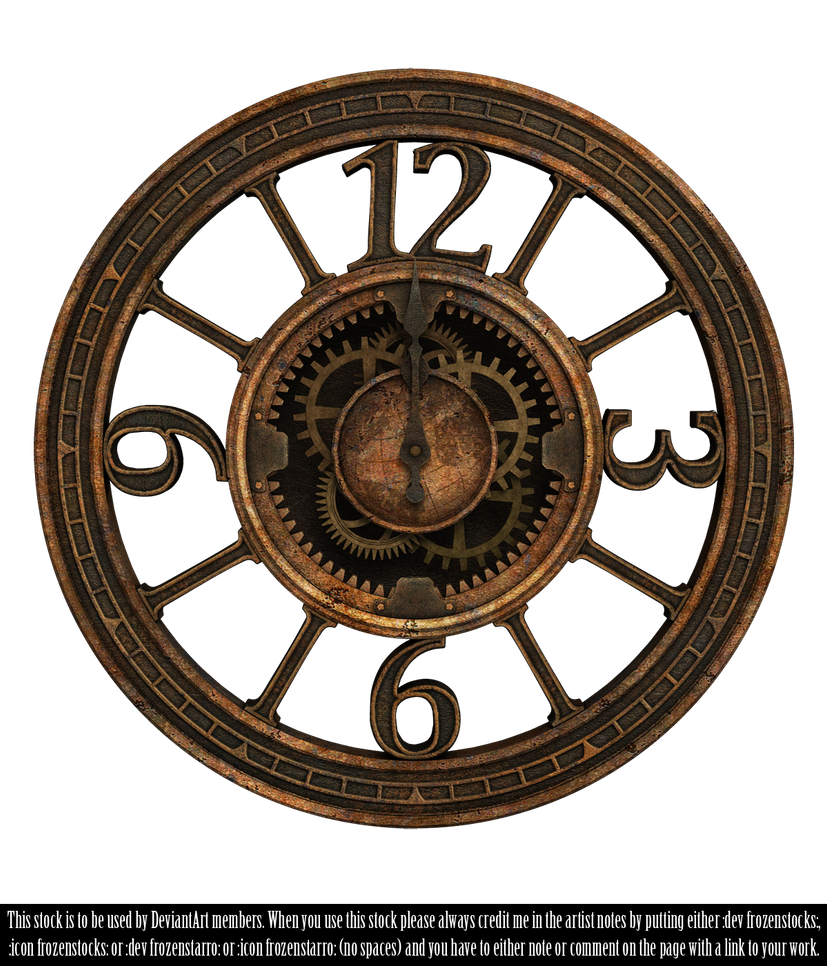 steampunk clock clipart - photo #24