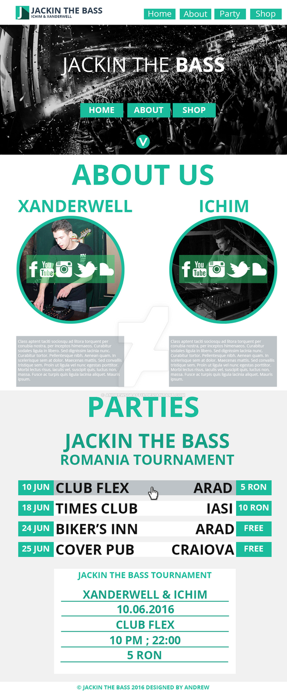 Jackin The Bass Site by andrewsgraffix