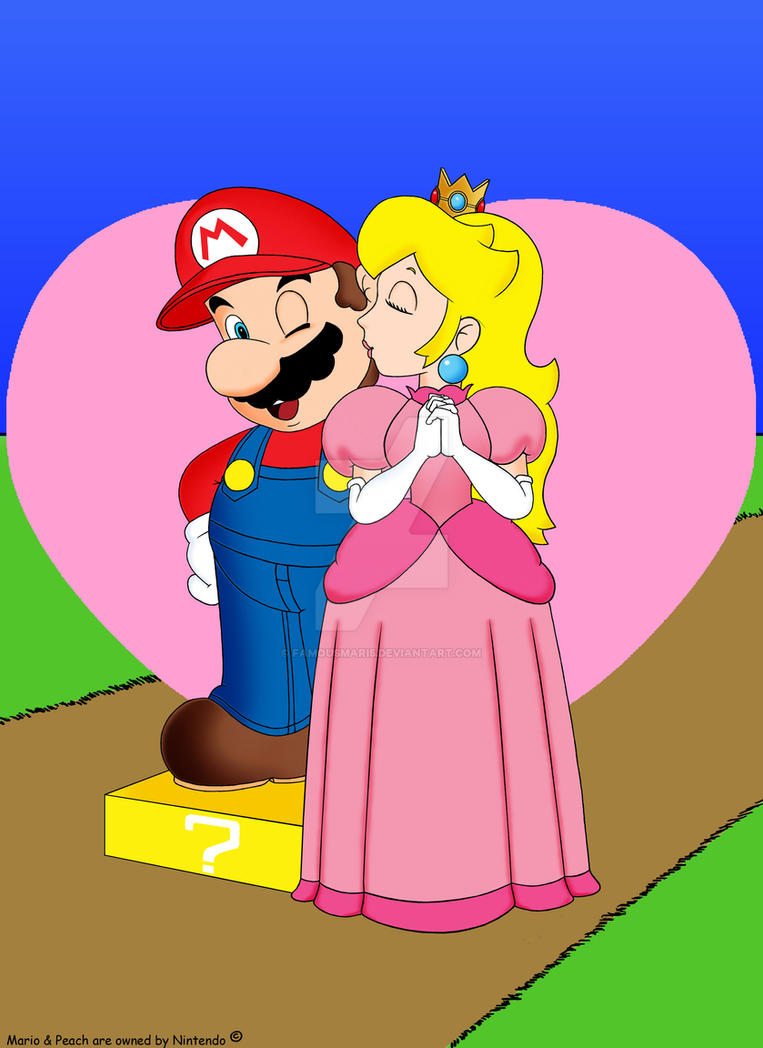 Peach Kisses Mario By Famousmari5 On Deviantart