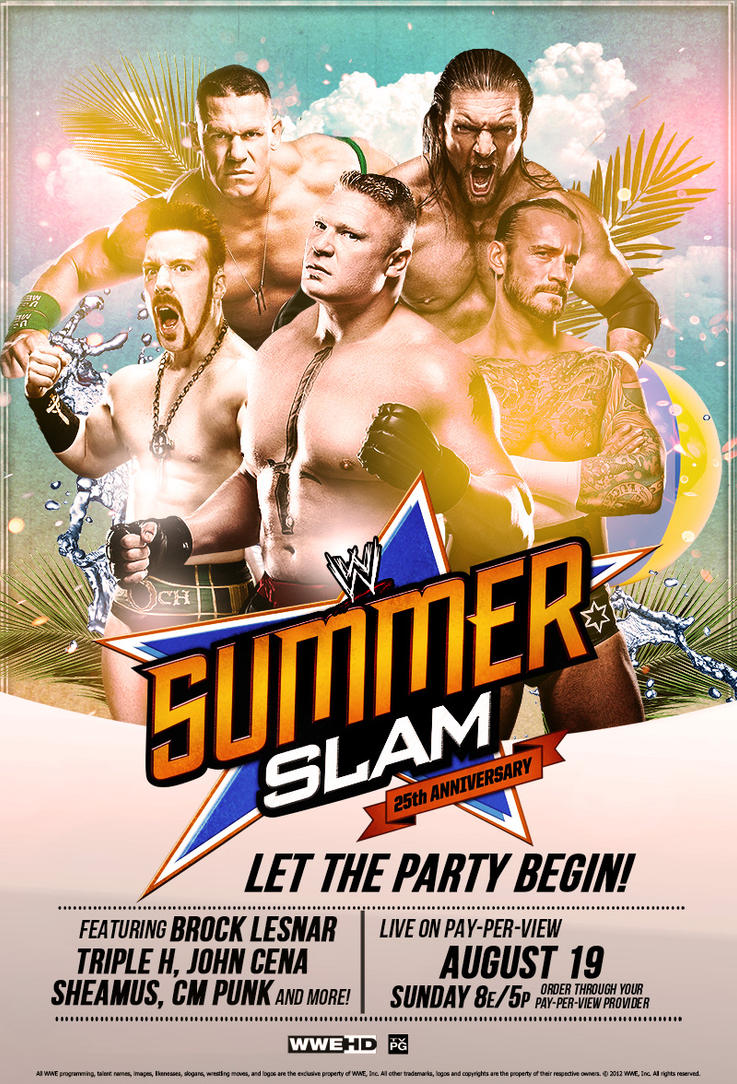 Summer Slam 2012 Poster by Ecku-GFX