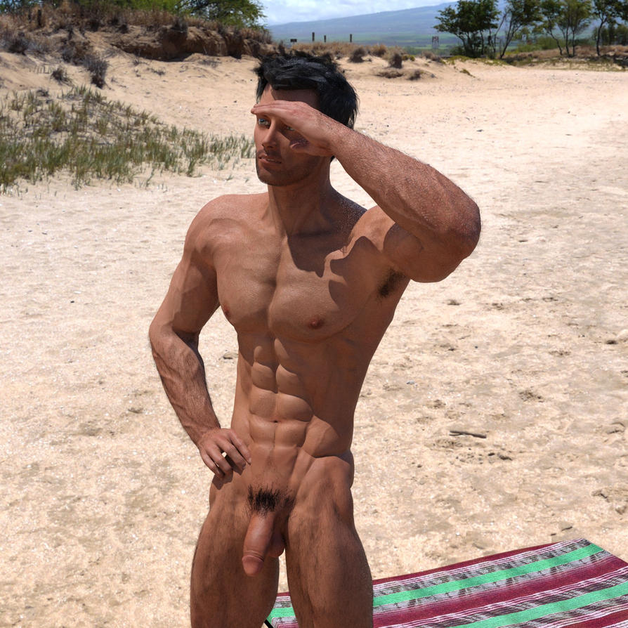 Alone on the beach 02 by homoeros
