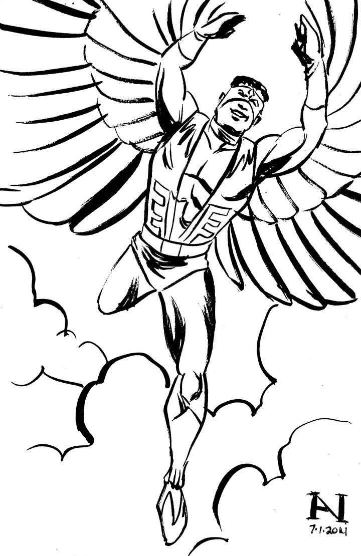 falcon superhero coloring pages - photo #9