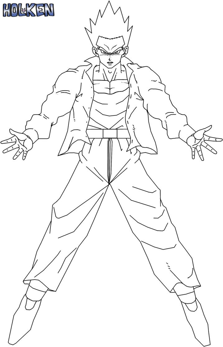dbz warriors coloring pages - photo #12