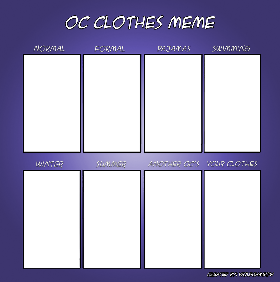 OC Clothes Meme - Base by sharkcastic on DeviantArt