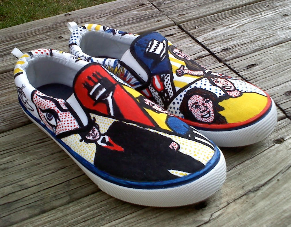 Pop art inspired shoes II by 11lemons-shoes on DeviantArt