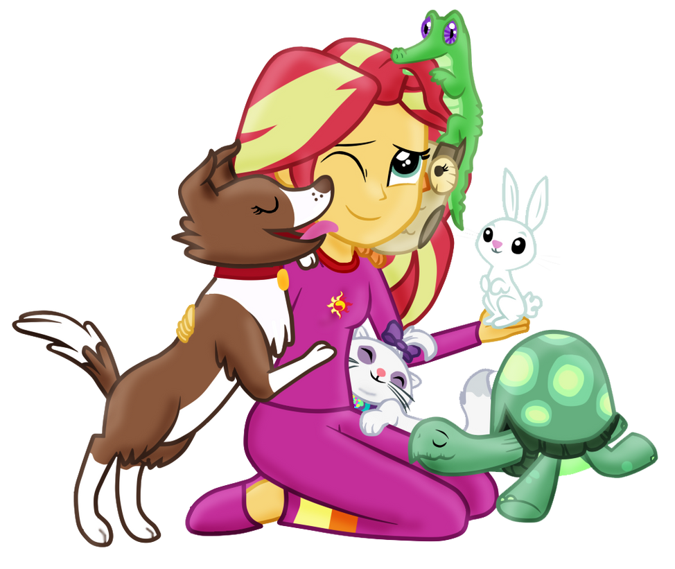 [Obrázek: sunny_and_pets_by_fluttershy626-d9mll1n.png]