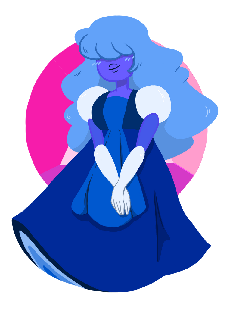 People seem to like Steven Universe doodles so here's a lil Sapphy