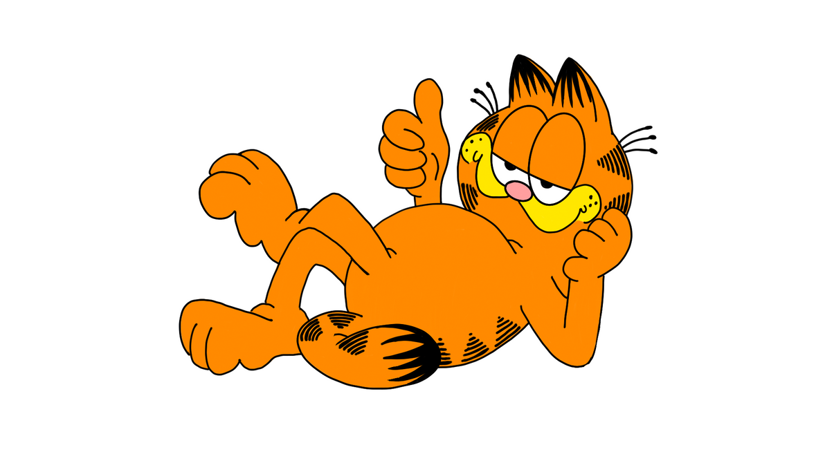 Garfield Flat Color by DailyCartoonDrawings on DeviantArt